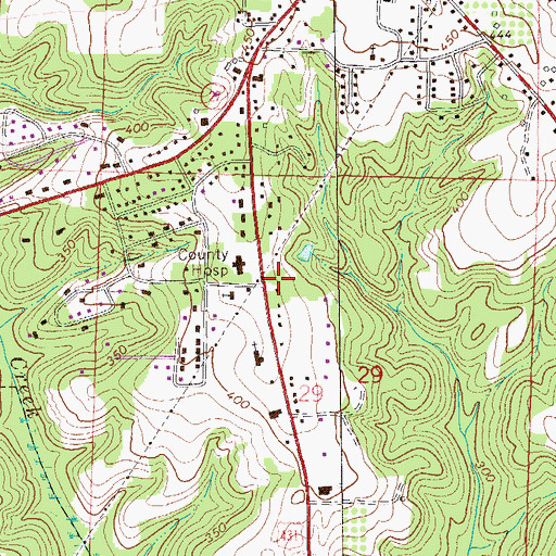 Topographic Map of SpectraCare Health Systems Henry County Clinic, AL