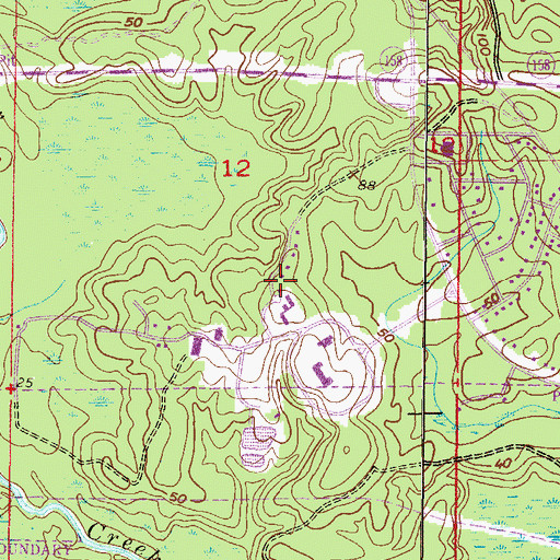 Topographic Map of University of Mobile Jim and Dot Boothe Athletic Training Education Center, AL