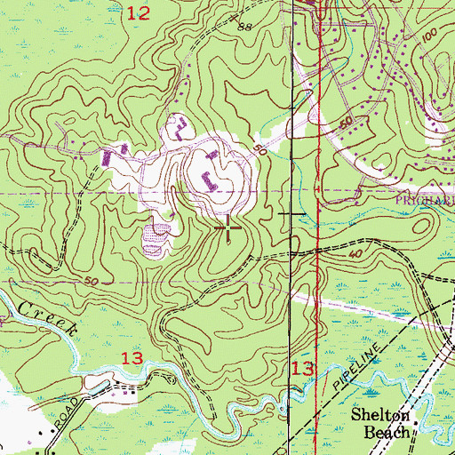 Topographic Map of University of Mobile Nursing Office Complex, AL