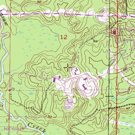 Topographic Map of University of Mobile Oakdale Education Center, AL