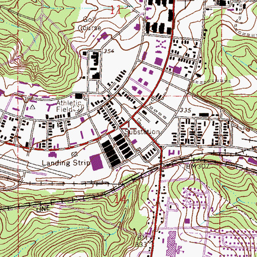 Topographic Map of United States Army Aviation Museum, AL