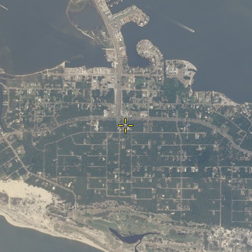 Aerial/Satellite Image of Dauphin Island Water and Sewer Authority Water Treatment Facility, AL