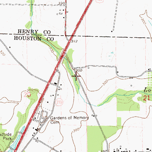 Topographic Map of Sweet Bethel Baptist Church, AL