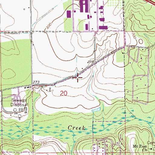 Topographic Map of Pathway Baptist Church, AL