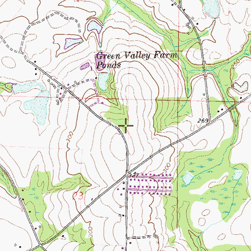 Topographic Map of Faith Baptist Church, AL