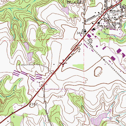 Topographic Map of Life Changers Christian Church, AL