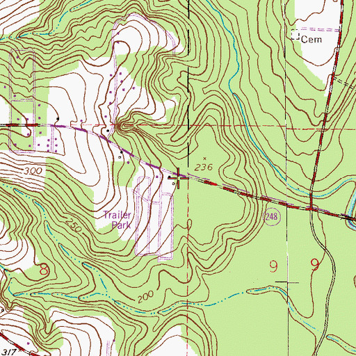 Topographic Map of First Korean Baptist Church, AL