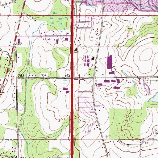 Topographic Map of Faith Deliverance Tabernacle, AL