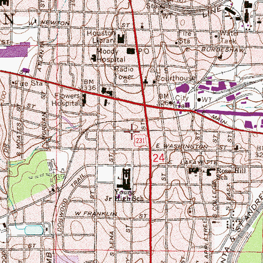 Topographic Map of Holy Temple Ministries, AL