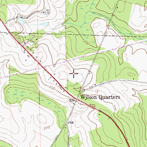 Topographic Map of Liberty Baptist Church, AL