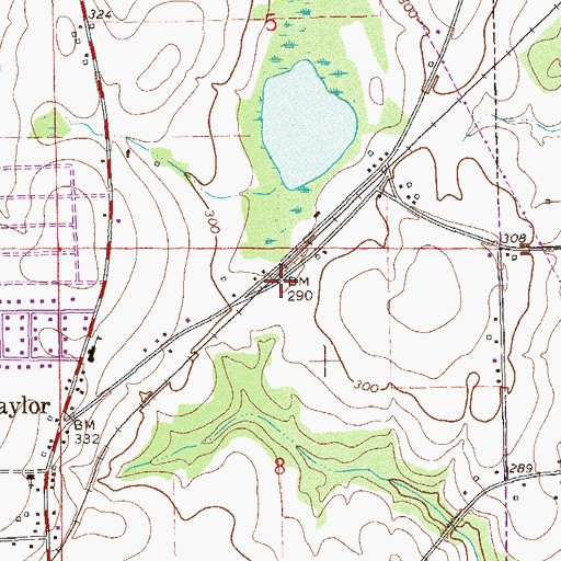 Topographic Map of Friendship Assembly of God Church, AL
