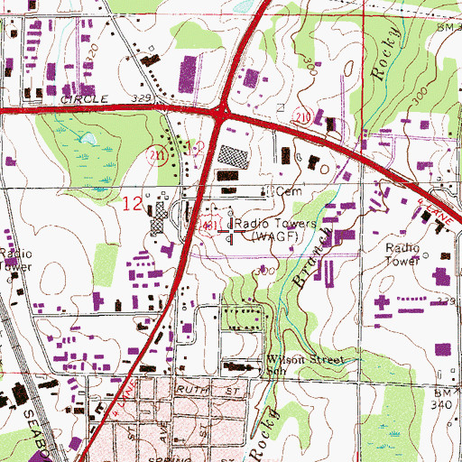 Topographic Map of Northview Christian Church, AL