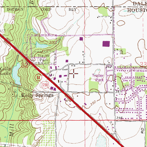 Topographic Map of Acts Church Christian Center, AL