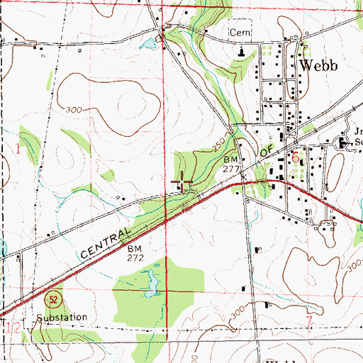 Topographic Map of Pleasant Grove Baptist Church, AL