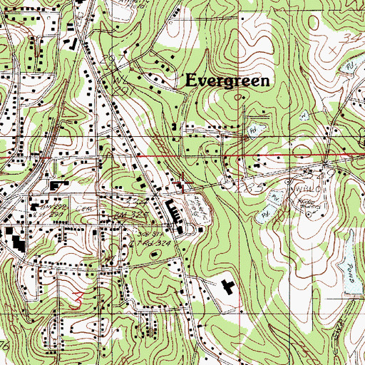 Topographic Map of Abundant Life Assembly Church, AL