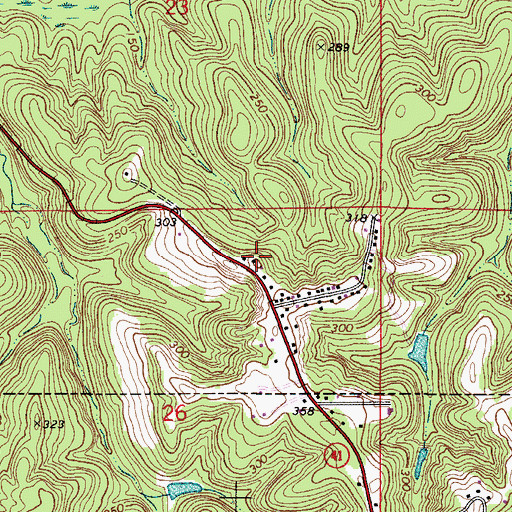 Topographic Map of Limestone Baptist Church, AL