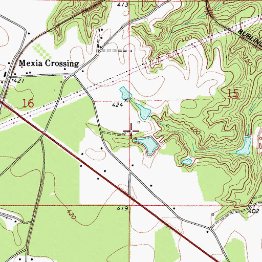 Topographic Map of Mount Olive Baptist Church, AL