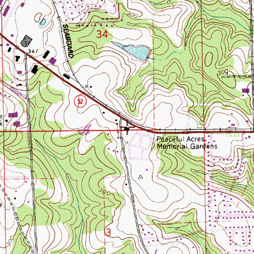 Topographic Map of Capitol Hill Baptist Church, AL