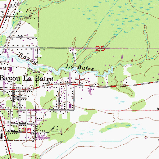 Topographic Map of Evangelical Methodist Church, AL