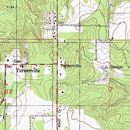 Topographic Map of Sanctuary Assembly of God Church, AL