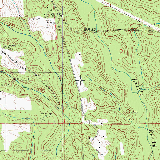 Topographic Map of Choctaw Bluff Church of God, AL