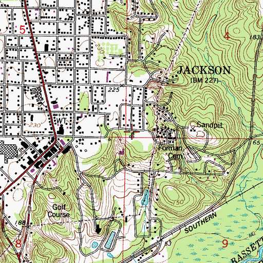 Topographic Map of My Fathers House Baptist Church, AL