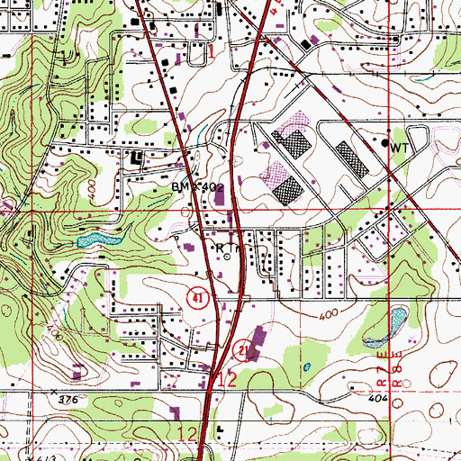 Topographic Map of Call to Life Apostolic Church, AL