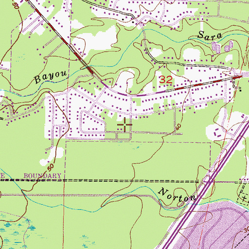 Topographic Map of Wilson Avenue Baptist Church, AL