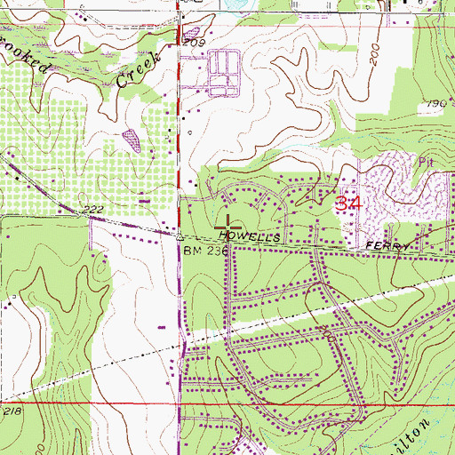 Topographic Map of The Church of Jesus Christ of Latter Day Saints, AL