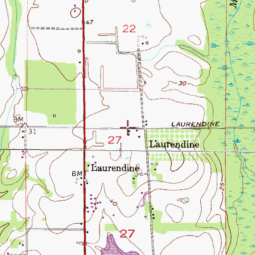 Topographic Map of New Ship African Methodist Episcopal Zion Church, AL