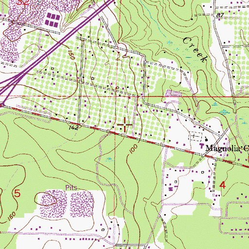 Topographic Map of Theodore Church of God, AL