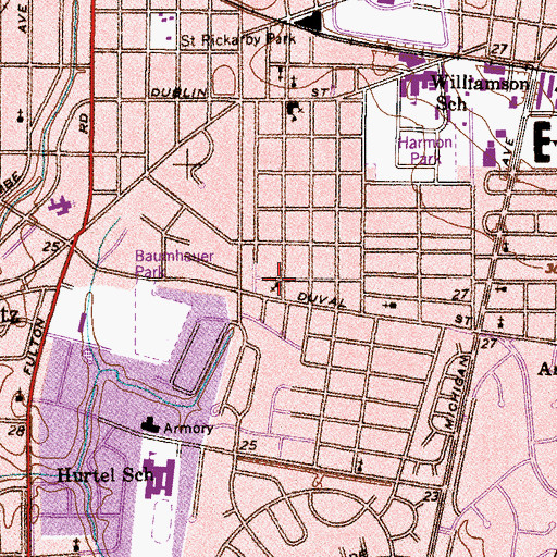 Topographic Map of Faith Outreach Church of God of Deliverance, AL