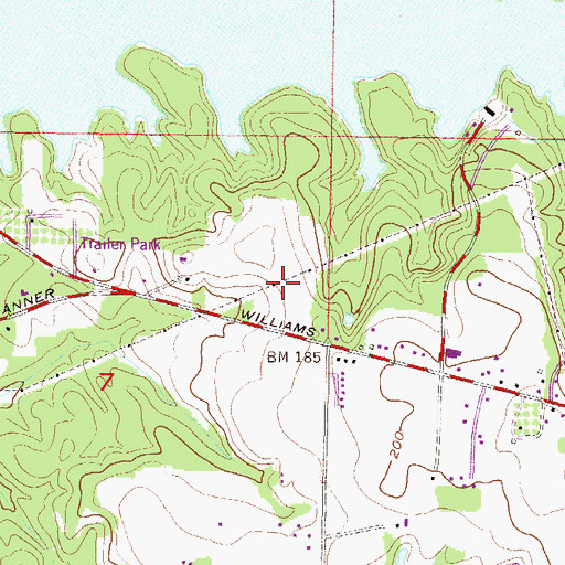 Topographic Map of Solid Rock Church of God, AL