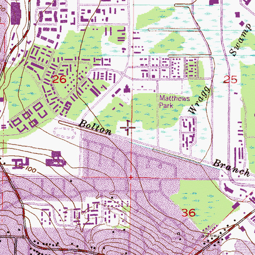 Topographic Map of Bay of the Holy Spirit Church, AL