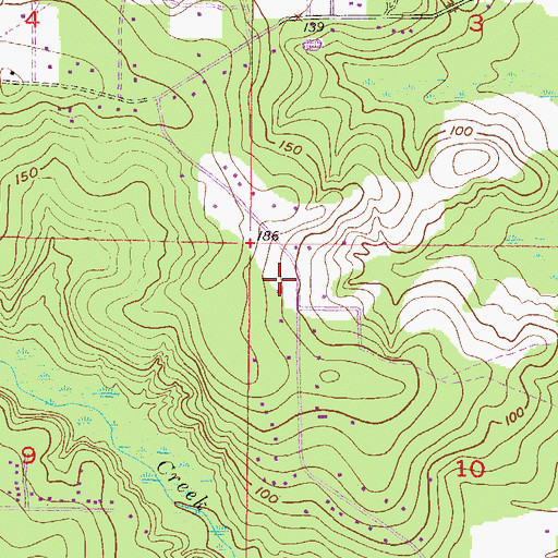 Topographic Map of Shadowlawn Baptist Church, AL