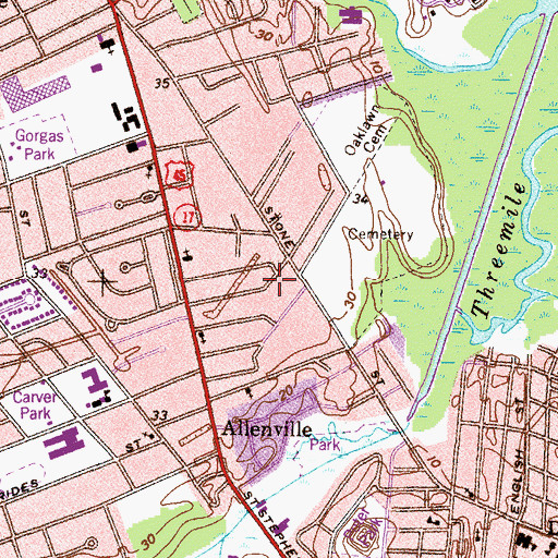 Topographic Map of Liberty Baptist Church, AL