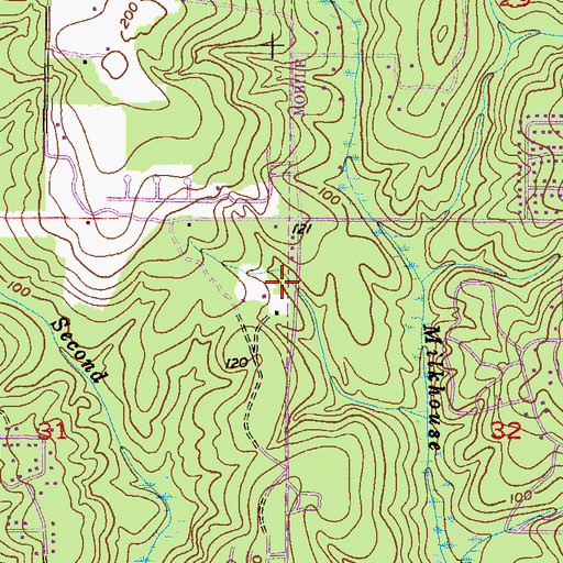 Topographic Map of Church of the Epiphany, AL