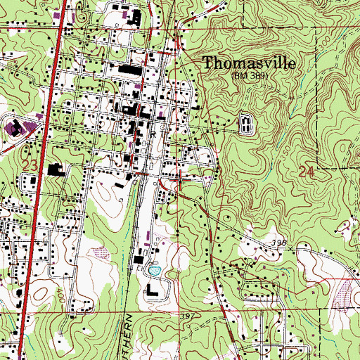 Topographic Map of Williams Temple Christian Methodist Episcopal Church, AL