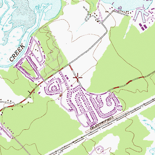 Topographic Map of Abingdon Fire Company House 3, MD
