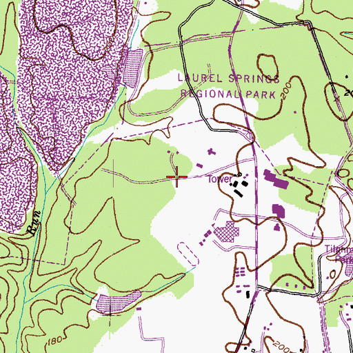 Topographic Map of University of Maryland Fire and Rescue Institute, MD