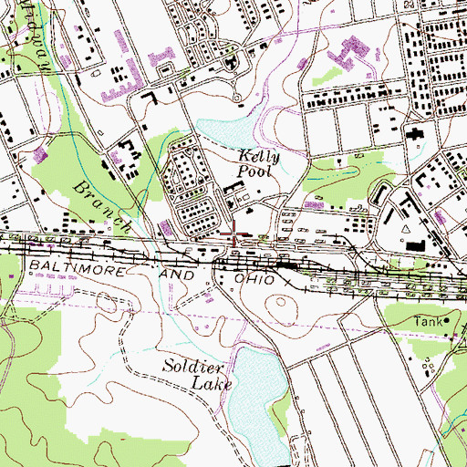 Topographic Map of Fort Meade Department of Fire and Emergency Services Company 45, MD