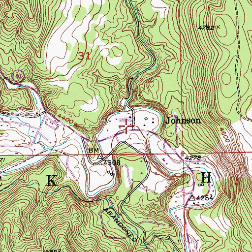 Topographic Map of Johnson Siding Volunteer Fire Department Station 1, SD