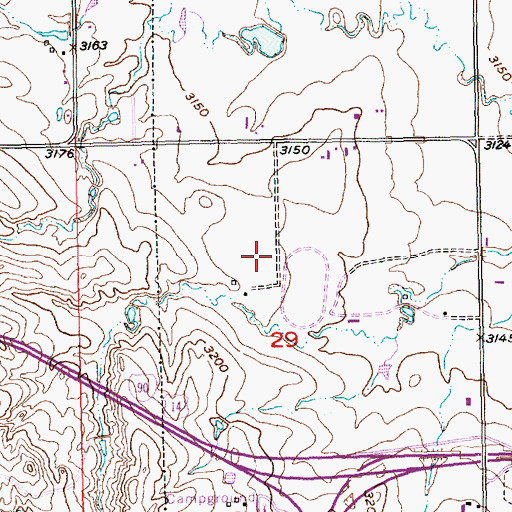 Topographic Map of Rapid City Fire Department - Station 7, SD