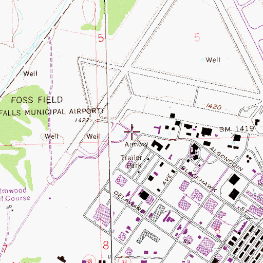 Topographic Map of South Dakota Air National Guard 114th Fighter Wing, SD