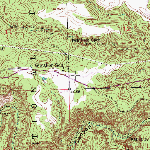 Topographic Map of Johnson Siding Volunteer Fire Department Station 2, SD