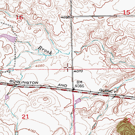 Topographic Map of Minnekahta Valley Volunteer Fire Department, SD