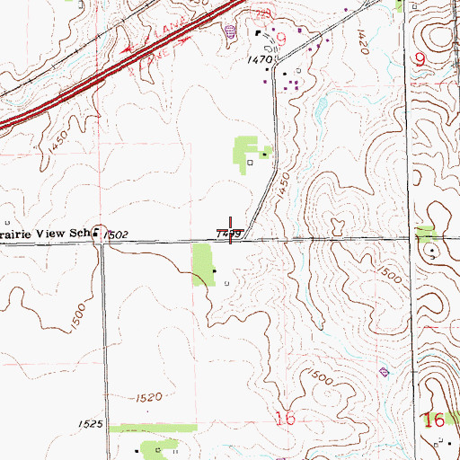 Topographic Map of Sioux Falls Fire Rescue Station 4, SD