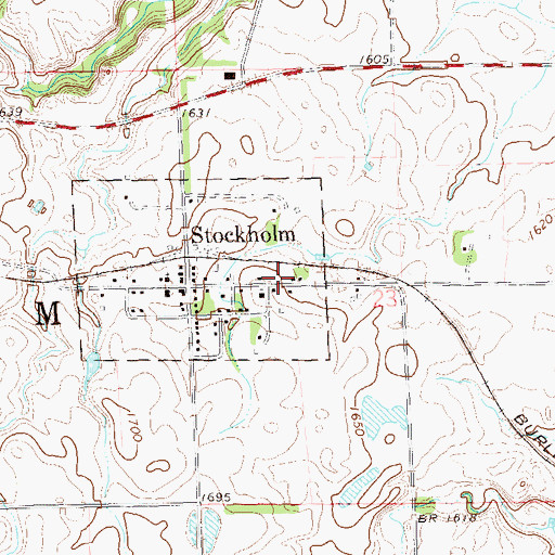Topographic Map of Stockholm Fire Department, SD