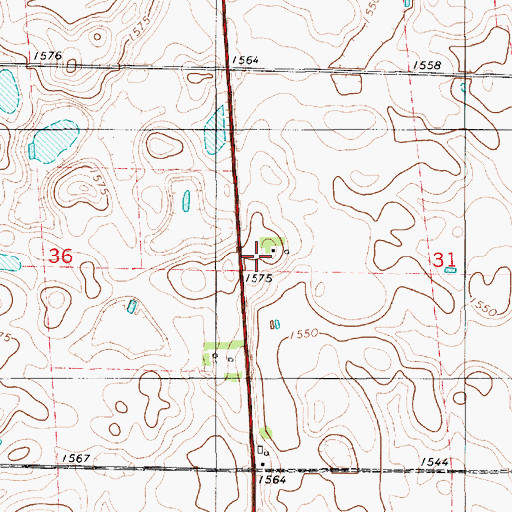 Topographic Map of Armour Rural Fire Protection District, SD