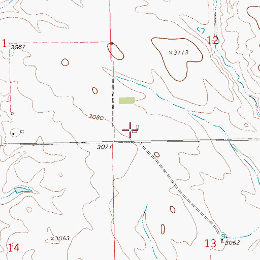 Topographic Map of Redig Volunteer Fire Department, SD
